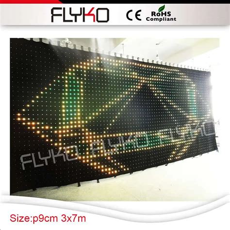 product led video curtain full color led curtain  light tube