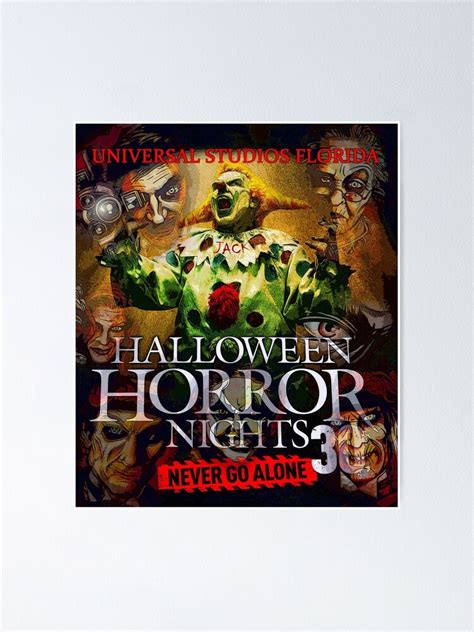 "HHN 30 past icons ultimate poster" Poster for Sale by dltphoto | Redbubble