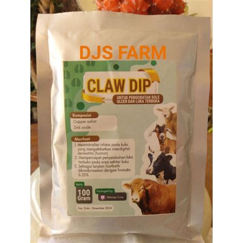 Jual Claw Dip 100 Gram Clawdip Obat Luka Kuku PMK Sapi Kambing Hewan