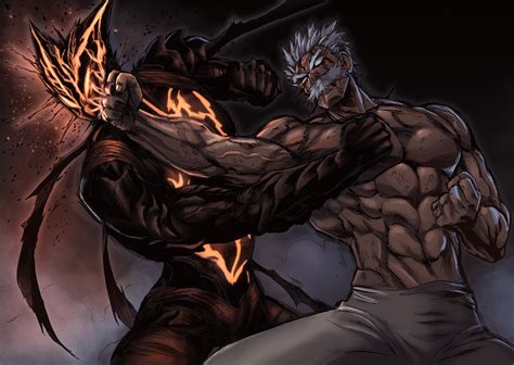 Coloured the Garou vs Bang spread from 153 : OnePunchMan