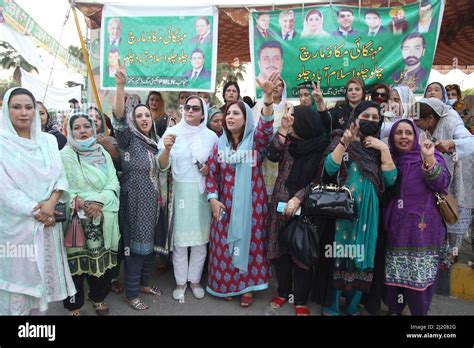 Rawalpindi Punjab Pakistan 27th Mar 2022 Activists Of Muslim