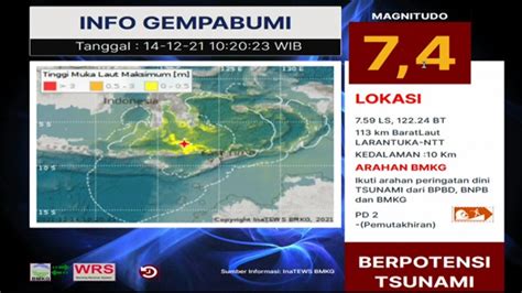 Gempa Berkekuatan Magnitudo Guncang Larantuka Berpotensi Tsunami