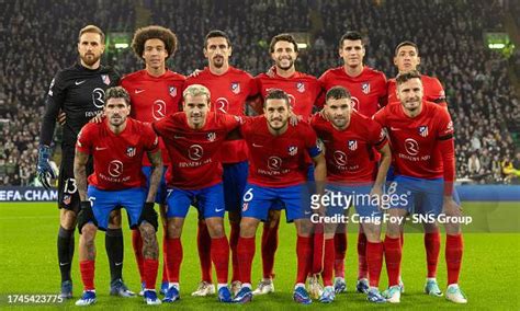 Atletico Madrid team picture during a UEFA Champions League match ...