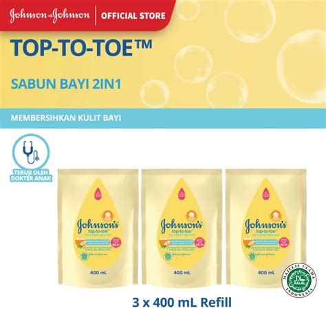 Johnson S Top To Toe Hair Body Baby Bath Sabun Bayi In Refill