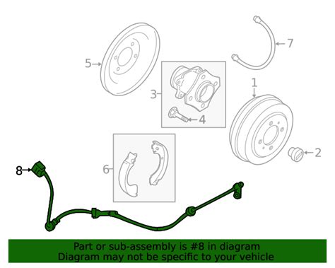 Nissan Sentra Rear Speed Sensor Driver S Side Lh