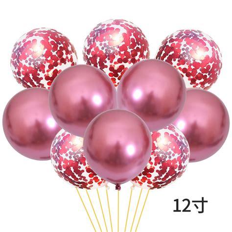 12 Pulgadas Lentejuelas De Látex Conjunto De Globos Influencer Fiesta