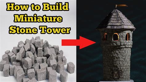 Masonry How To Build Miniature Stone Tower With Real Rocks And Mortar