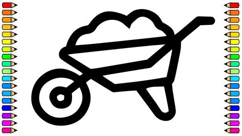 How To Draw A Wheelbarrow We Draw A Wheelbarrow Step By Step