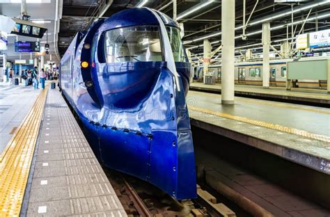 Limited Express Rapi T Train On The Platform At Nankai Namba Station