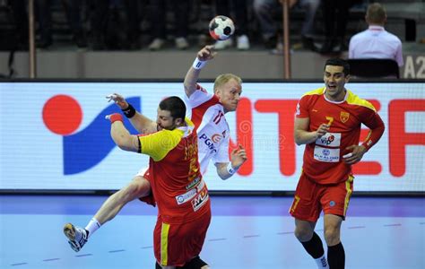 Ehf Euro Poland Macedonia Editorial Photo Image Of Player