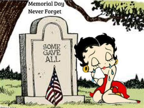 Memorial Day 2017 Betty Boop Memorial Day Art