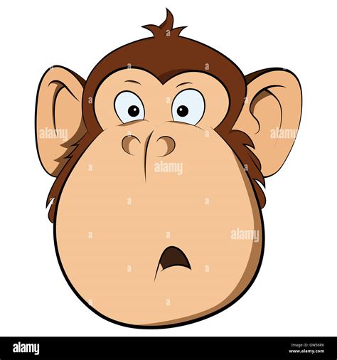 Surprised Monkey Illustration Stock Photo Alamy