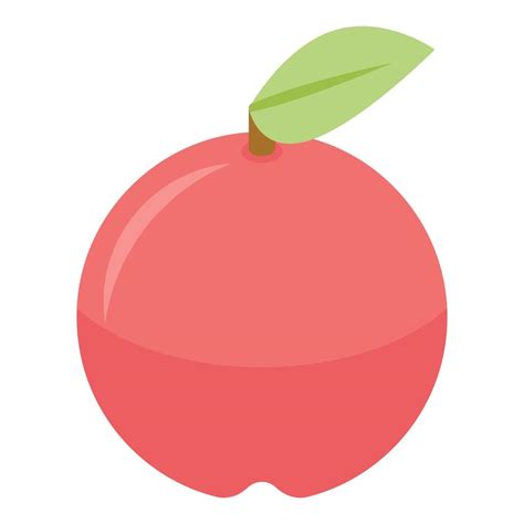 Red Apple Icon Isometric Style 15510730 Vector Art At Vecteezy