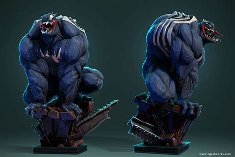 ArtStation - Venom, Carl Gonzalez | Marvel comics art, Marvel statues ...