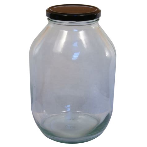 Half Gallon Pickle Jar With Black Twist Off Lid - Balliihoo