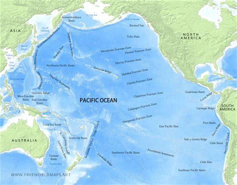 Maps Of The Pacific Ocean