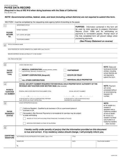 Fillable Online Calstate CPDC Sample Forms The California State