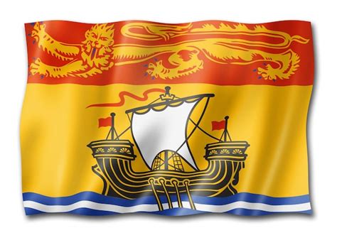 Bandera de la provincia de nuevo brunswick canadá Foto Premium