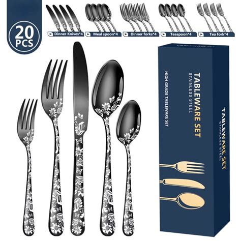 Pcs Set Stainless Steel Cutlery Set Western Steak Cutlery Set Knife