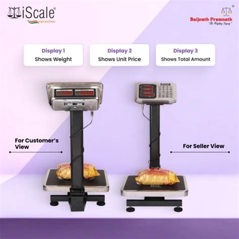 Iscale I Kg X G Commercial Price Computing Scale Pan Size