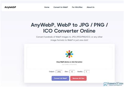 AnyWebP La Solution En Ligne Et Hors Ligne Pour Convertir Les Images