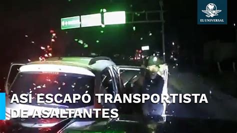 ¡asombroso Escape Trailero Se La Juega Avienta Camioneta A Asaltantes