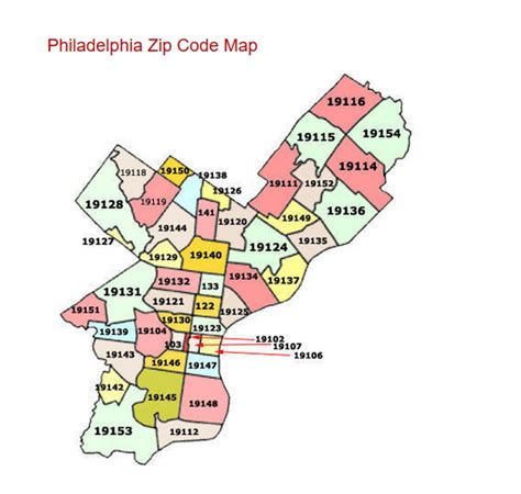 Phila Zip Code Map | Time Zones Map World