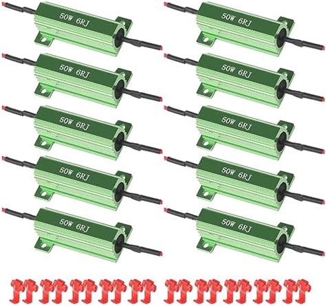 Amazon Aaron 4Pcs 50W 6ohm Load Resistors Fix LED Bulb Fast