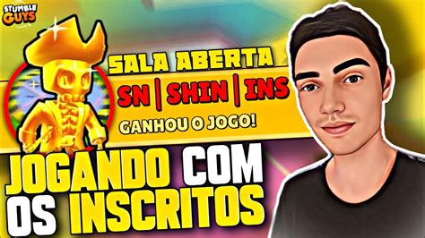 STUMBLE GUYS JOGANDO OS INSCRITOS YouTube