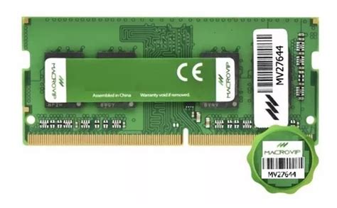 Memoria Note Macrovip 4gb Ddr4 3200mhz 260pin 1 2v Mv32s22 4 Frete grátis