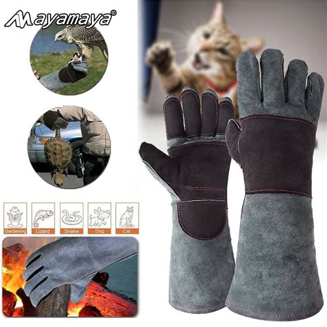 Ayamaya Bite Proof Gloves16 Inch Animal Handling Glove Reinforced