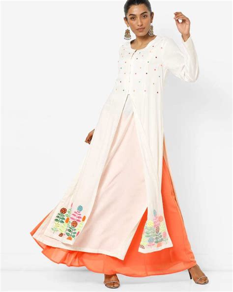 Stylish Latest Double Layered Kurtis Online Shopping