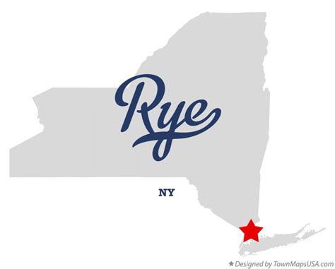 Map of Rye, NY, New York