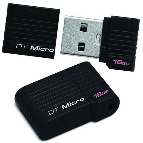 Kingston Kingston Gb Datatraveler Micro Usb Flash Drive Black