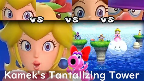 Super Mario Party Peach Vs Bowser Jr Vs Daisy Vs Waluigi Kamek S