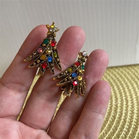 Jewelry Vintage Hollycraft Christmas Clipon Earrings Poshmark