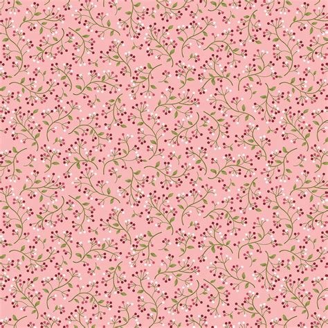 Red Berries Fabric Berry Fabric Pink Blender Fabric Wander Etsy