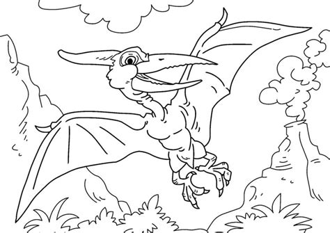 Coloring Page Dinosaur Pteranodon Free Printable Coloring Pages