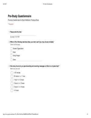 Fillable Online 28 Questionnaire Examples, Questions, & Templates to ...