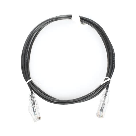 Cable De Parcheo Slim Utp Cat M Negro Di Metro Reducido Awg