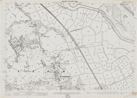 Old Ordnance Survey Map Of Exminster Devon In