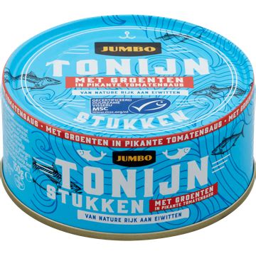 Jumbo Tonijnstukken Met Groenten In Pikante Tomatensaus G Bestellen