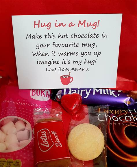 Hot Chocolate Letterbox Gift Set Hug In A Mug Gift Mini Etsy UK