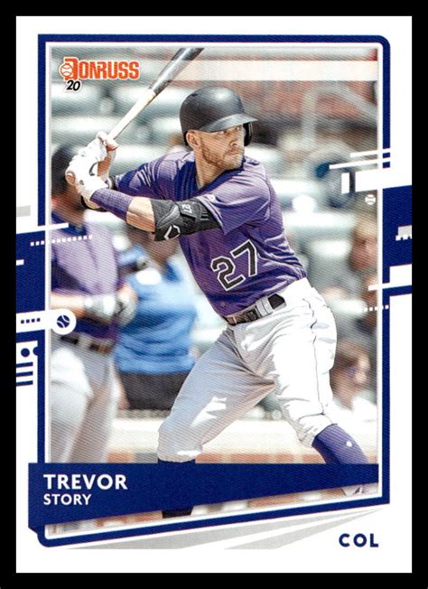 2020 Donruss 166 Trevor Story Colorado Rockies EBay