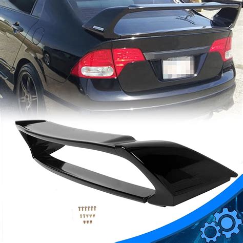 Preto Pintado Estilo Mugen Trunk Wing Spoiler ABS Styling Acess Rios