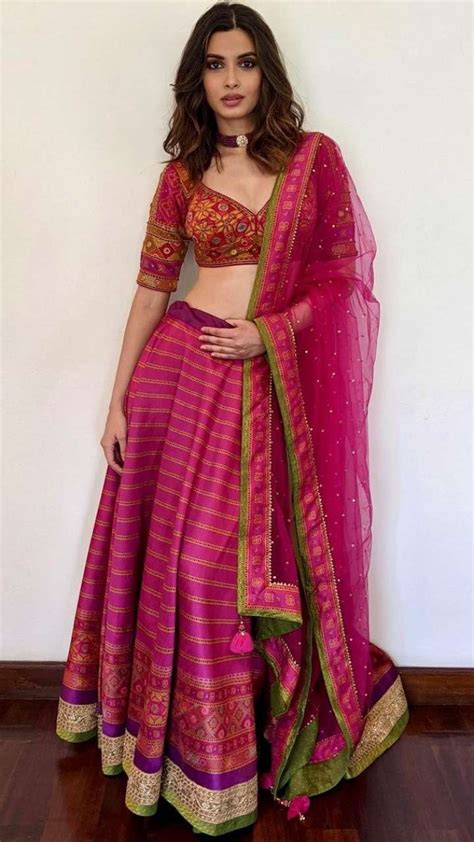 5 Stunning Lehengas By Diana Penty For Your Engagement