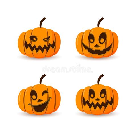 Halloween Calabaza Icono D Conjunto S Mbolo De Oto O Dibujos