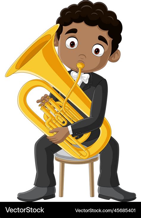 Cartoon Trombone Player