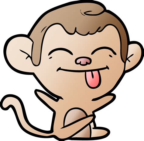 funny cartoon monkey 12442808 Vector Art at Vecteezy