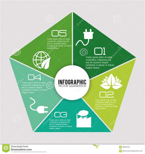 Business Infographic With Icons Stock Vector Illustration Of Nature